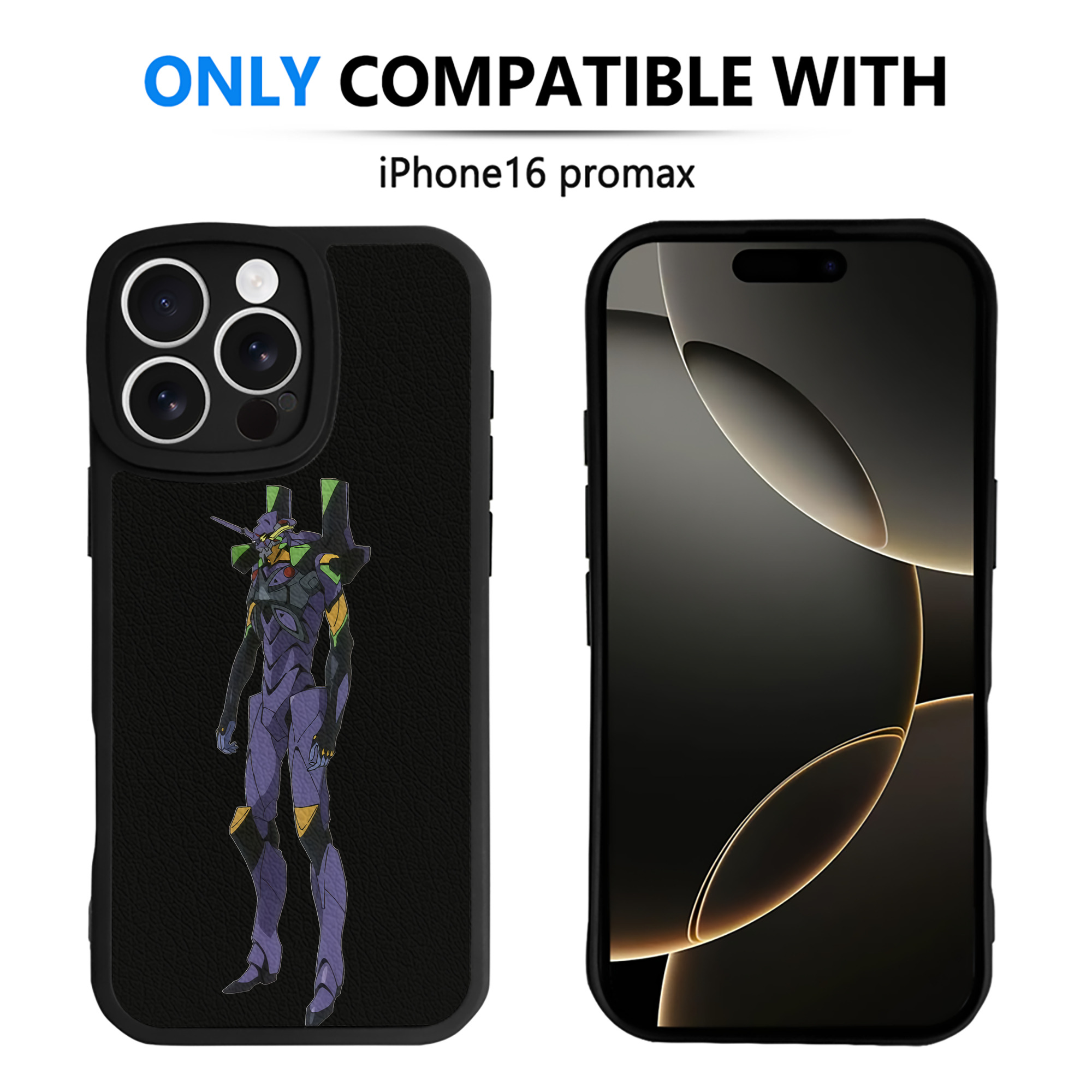 （画像用） EVA 新世紀エヴァンゲリオン 【iPhone 16シリーズ対応】シリコンスマホケース（レザー調） 材質：シリコン